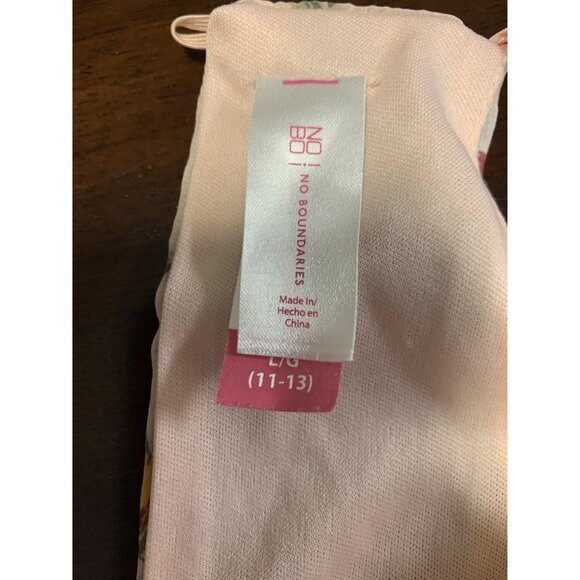 No Boundaries Junior's Floral Wrap Ruffle Empire Waist Maxi Dress Size L (11-13) - Picture 5 of 7